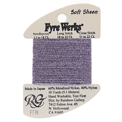 Rainbow Gallery Fyre Werks Soft Sheen - 76 Lilac