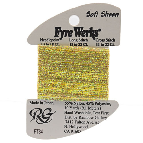 Rainbow Gallery Fyre Werks Soft Sheen - 84 Yellow Pearl