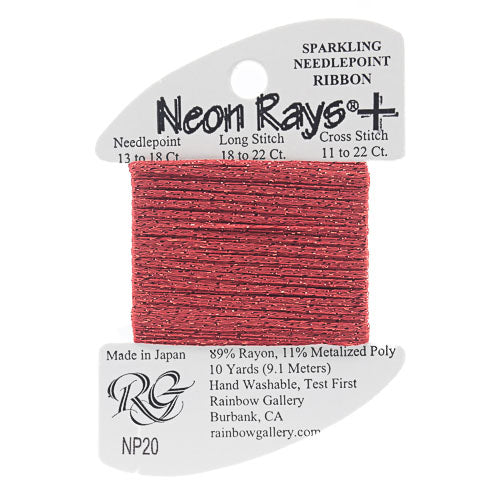 Rainbow Gallery Neon Rays Plus - 020 Red