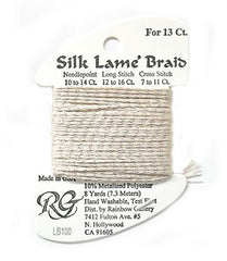 Rainbow Gallery Silk Lame Braid 13 - 100 Sand