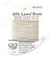 Rainbow Gallery Silk Lame Braid 13 - 100 Sand