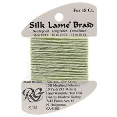 Rainbow Gallery Silk Lame Braid 18 - 154 Misty Green