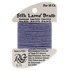 Rainbow Gallery Silk Lame Braid 18 - 174 Periwinkle