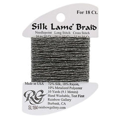 Rainbow Gallery Silk Lame Braid 18 - 184 Pavement