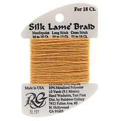 Rainbow Gallery Silk Lame Braid 18 - 191 Goldenrod