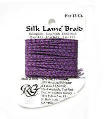 Rainbow Gallery Silk Lame Braid 13 - 117 Dark Violet