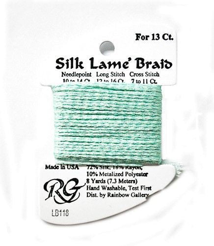 Rainbow Gallery Silk Lame Braid 13 - 118 Sea Spray