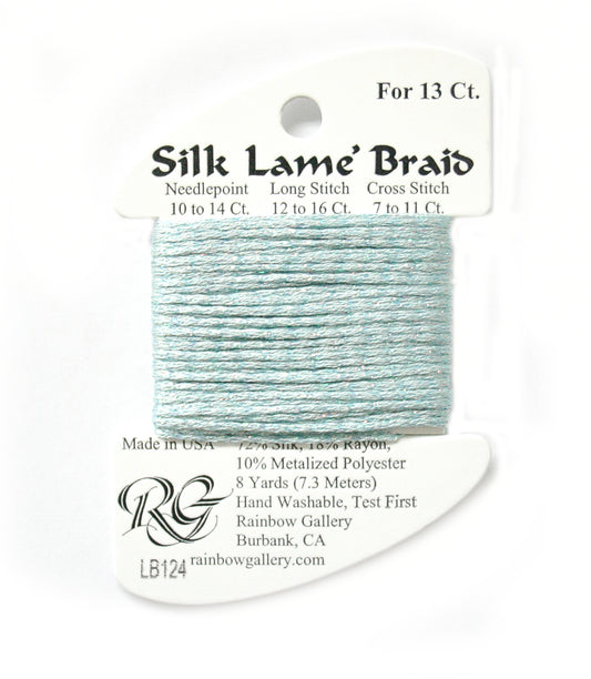 Rainbow Gallery Silk Lame Braid 13 - 124 Blue Glow