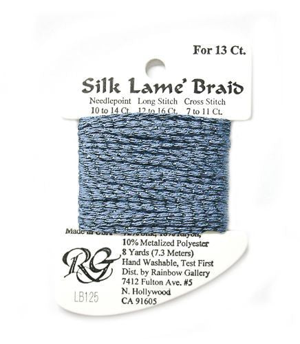 Rainbow Gallery Silk Lame Braid 13 - 125 Denim