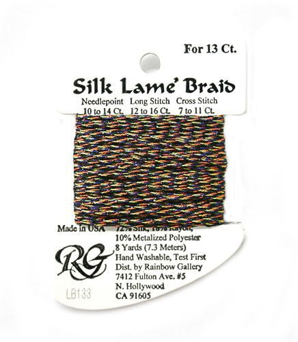 Rainbow Gallery Silk Lame Braid 13 - 133 Halloween