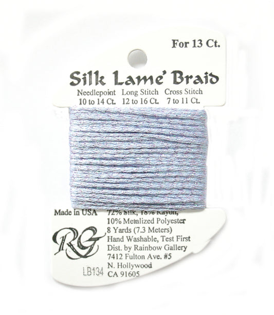 Rainbow Gallery Silk Lame Braid 13 - 134 Misty Lilac