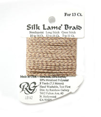 Rainbow Gallery Silk Lame Braid 13 - 142 Toasted Almond