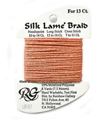 Rainbow Gallery Silk Lame Braid 13 - 157 Tangelo