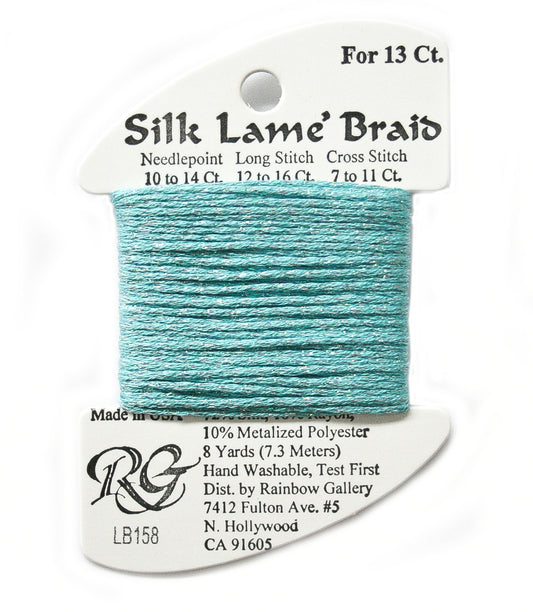 Rainbow Gallery Silk Lame Braid 13 - 158 Capri