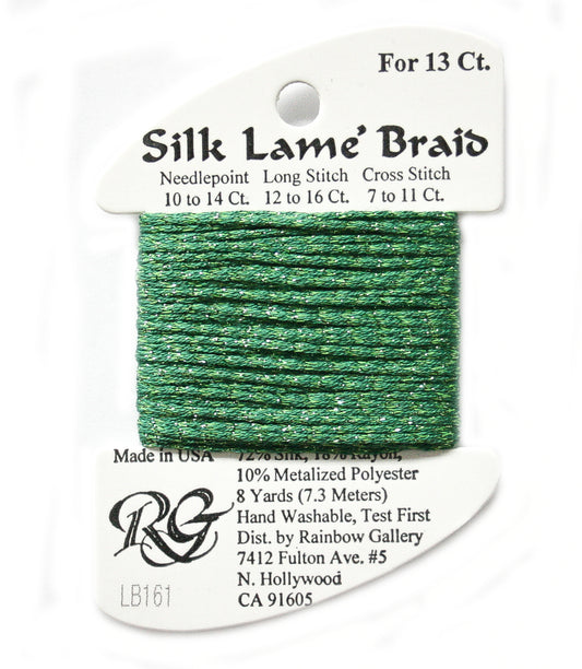 Rainbow Gallery Silk Lame Braid 13 - 161 Juniper