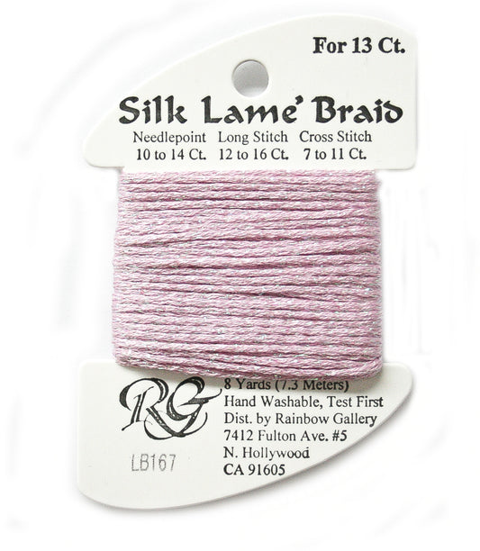 Rainbow Gallery Silk Lame Braid 13 - 167 Pink Lady