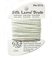 Rainbow Gallery Silk Lame Braid 13 - 168 Seafoam