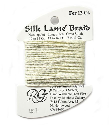 Rainbow Gallery Silk Lame Braid 13 - 171 Mellow Yellow