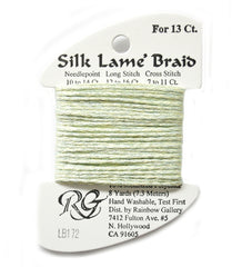 Rainbow Gallery Silk Lame Braid 13 - 172 Lime Cream