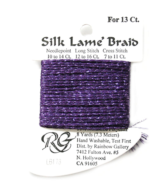 Rainbow Gallery Silk Lame Braid 13 - 173 Pansy