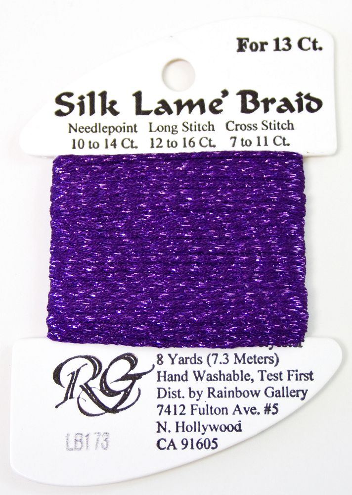 Rainbow Gallery Silk Lame Braid 13 - 173 Pansy