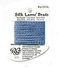 Rainbow Gallery Silk Lame Braid 13 - 192 Bluebird