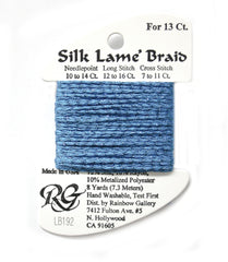 Rainbow Gallery Silk Lame Braid 13 - 192 Bluebird