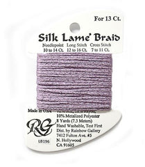 Rainbow Gallery Silk Lame Braid 13 - 196 Orchid Mist