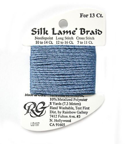 Rainbow Gallery Silk Lame Braid 13 - 197 Star Sapphire