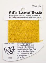 Rainbow Gallery Silk Lame Braid Petite - 006 Gold