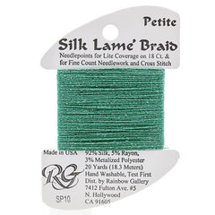 Rainbow Gallery Silk Lame Braid Petite - 010 Green