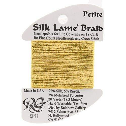 Rainbow Gallery Silk Lame Braid Petite - 011 Yellow