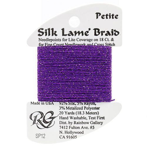 Rainbow Gallery Silk Lame Braid Petite - 012 Purple