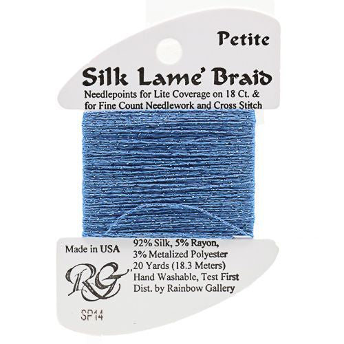 Rainbow Gallery Silk Lame Braid Petite - 014 Blue