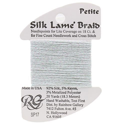 Rainbow Gallery Silk Lame Braid Petite - 017 Light Surf Blue