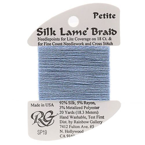 Rainbow Gallery Silk Lame Braid Petite - 019 Antique Blue