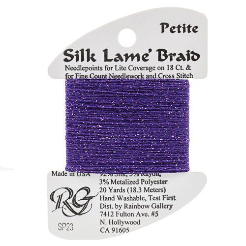 Rainbow Gallery Silk Lame Braid Petite - 023 Dark Lavender