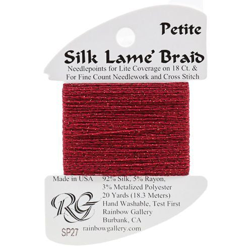 Rainbow Gallery Silk Lame Braid Petite - 027 Garnet