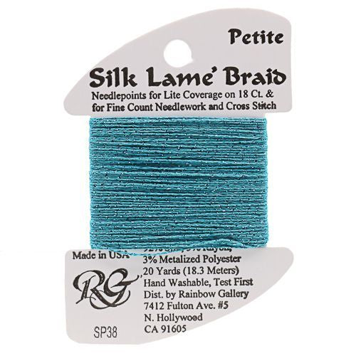 Rainbow Gallery Silk Lame Braid Petite - 038 Caribbean