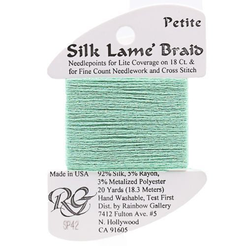 Rainbow Gallery Silk Lame Braid Petite - 042 Mint