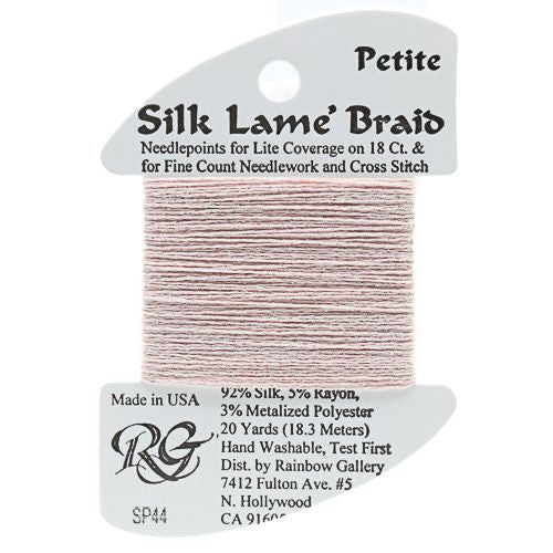 Rainbow Gallery Silk Lame Braid Petite - 044 Light Shell Pink