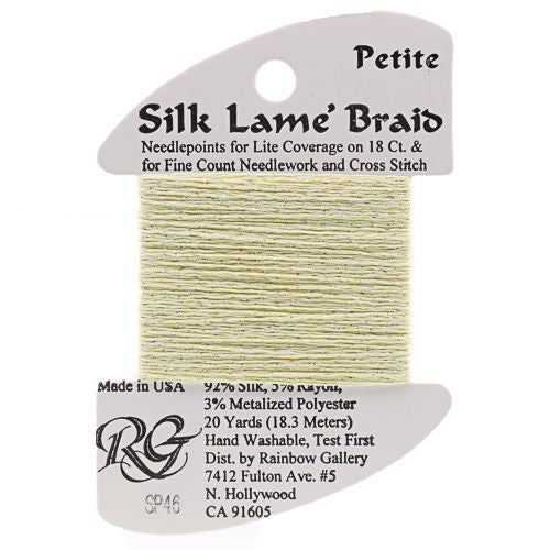 Rainbow Gallery Silk Lame Braid Petite - 046 Lemon Mist