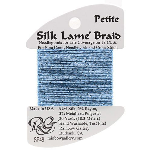 Rainbow Gallery Silk Lame Braid Petite - 049 China Blue