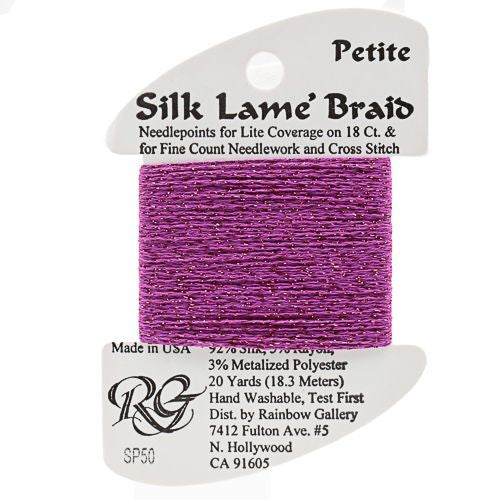 Rainbow Gallery Silk Lame Braid Petite - 050 Fuchsia