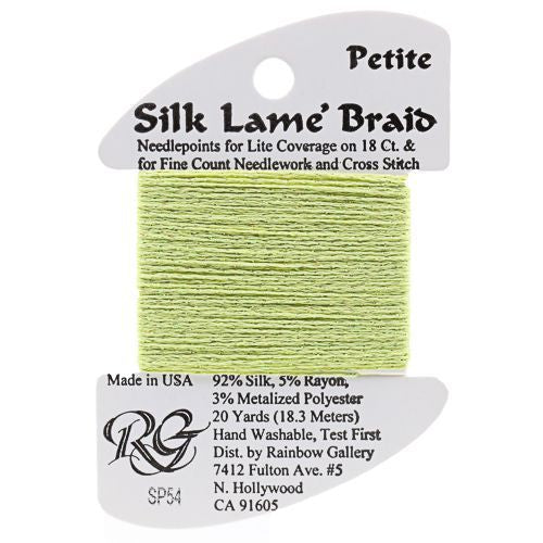 Rainbow Gallery Silk Lame Braid Petite - 054 Light Avocado