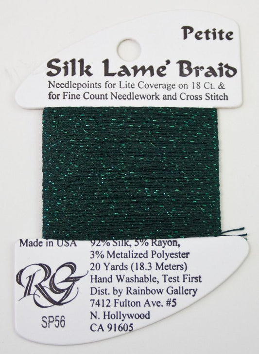 Rainbow Gallery Silk Lame Braid Petite - 056 Forest Green