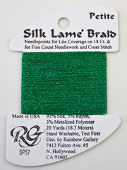 Rainbow Gallery Silk Lame Braid Petite - 057 Christmas Green