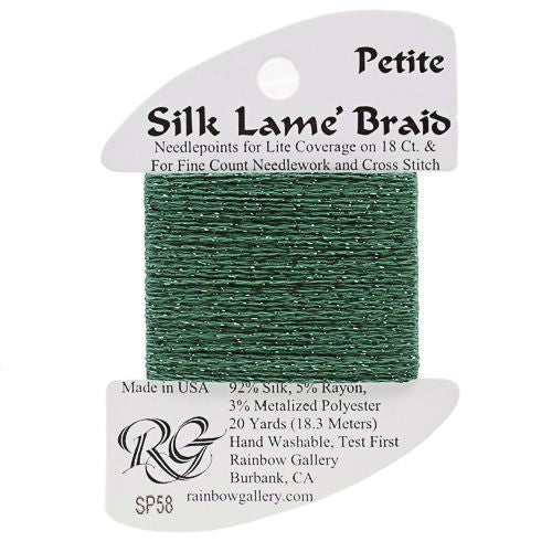 Rainbow Gallery Silk Lame Braid Petite - 058 Dark Christmas Green