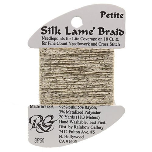 Rainbow Gallery Silk Lame Braid Petite - 060 Camel