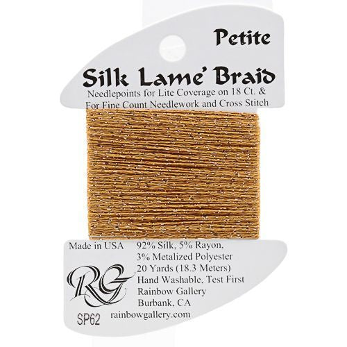 Rainbow Gallery Silk Lame Braid Petite - 062 Dark Sand Gold